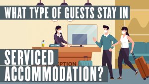 What type of guests stay in serviced accommodation