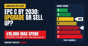 EPC C by 2030: £10,000 cap – upgrade or sell up?